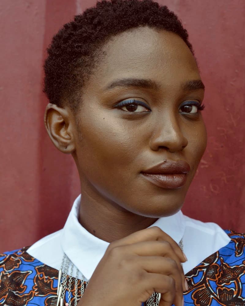 A young woman looking into the camera